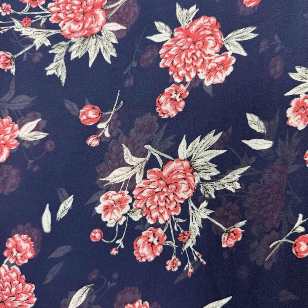Torrid Blue Pink Floral Sheer Chiffon Duster Open Kimono Boho Layers Size 3X 4X‎ - Picture 6 of 10